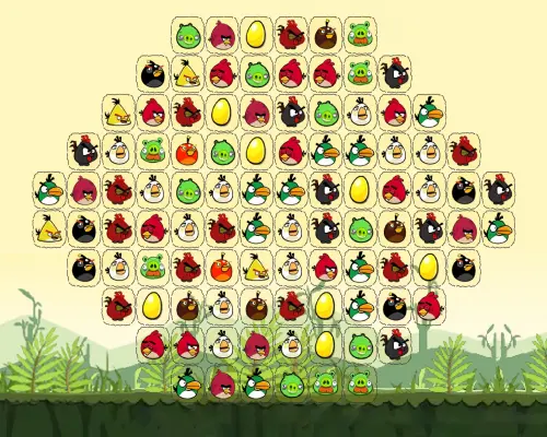 Mahjong Angry Birds Connect