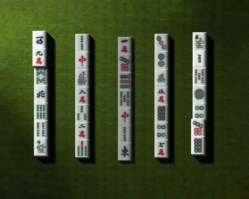 Mahjongg 3D 5 Rangées