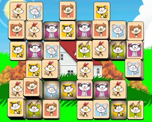 Mahjong avec Animaux