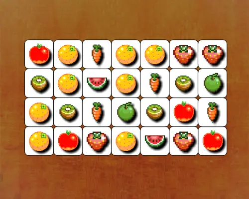 Retro Fruits Connect